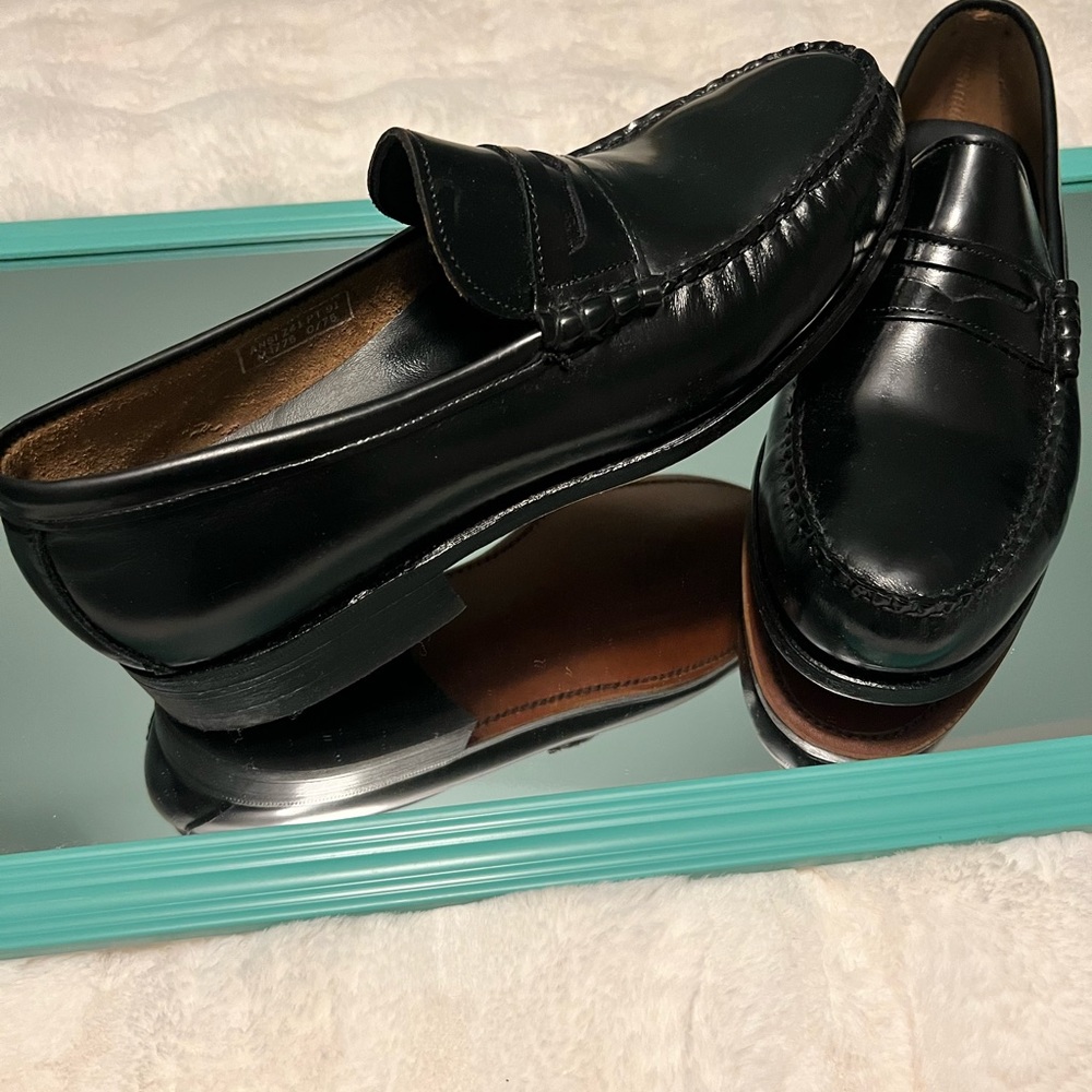 NWOT Men's Iron Age Steel Toe Safety ANSI Blk Leather Penny Loafer